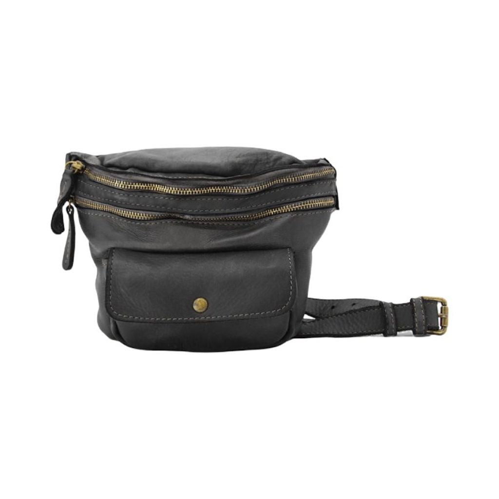 BZNA Bag Gin Schwarz italy Designer Gürteltasche Bauchtasche Fanny Bag Umhängetasche Schultertasche Tasche Leder Shopper Neu - B Z N A