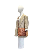 Lade das Bild in den Galerie-Viewer, BZNA Schultertasche Elif Cognac Italy Designer Handtasche Ledertasche Umhängetasche - B Z N A
