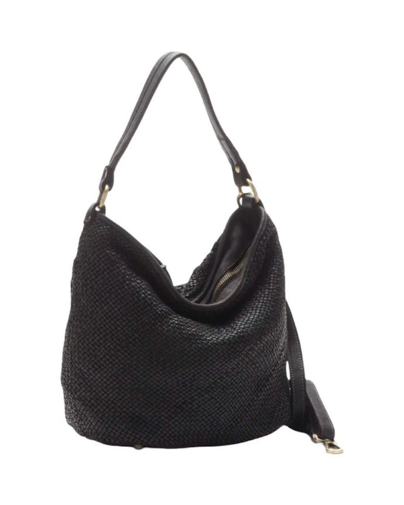 BZNA Bag Sophia Schwarz Italy Designer Beutel Umhängetasche Damen Handtasche - B Z N A