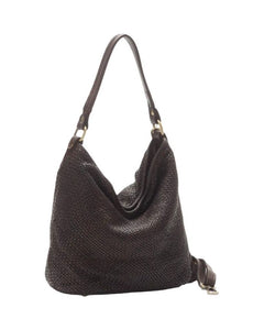 BZNA Bag Sophia Braun Italy Designer Beutel Umhängetasche Damen Handtasche - B Z N A