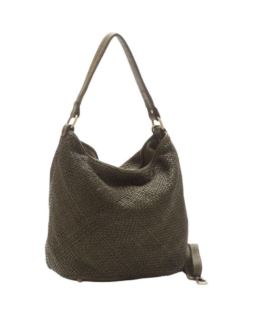 BZNA Bag Sophia Grün Italy Designer Beutel Umhängetasche Damen Handtasche - B Z N A