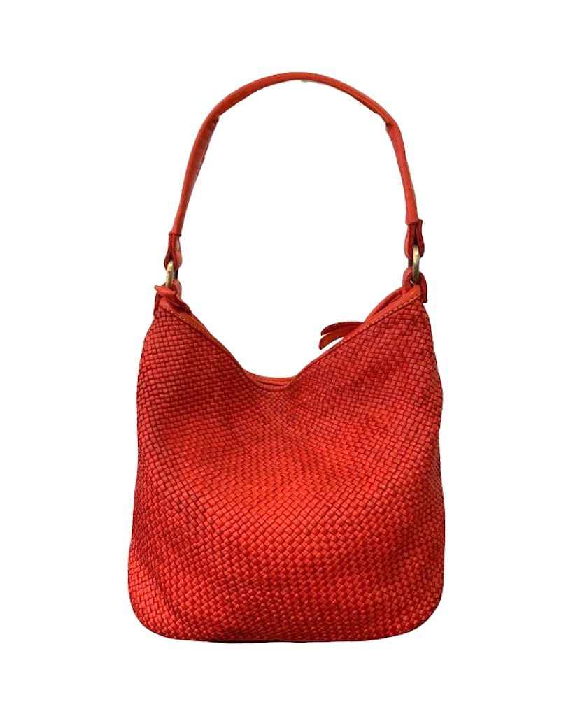 BZNA Bag Sophia Rot Italy Designer Beutel Umhängetasche Damen Handtasche