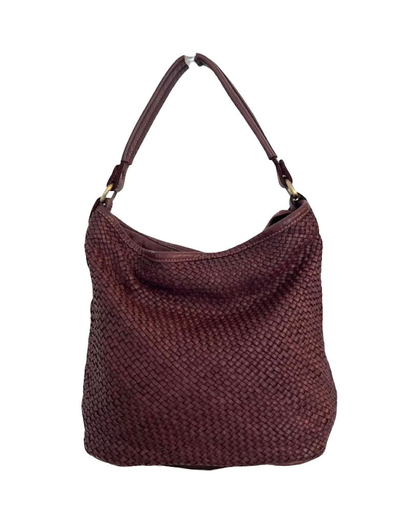 BZNA Bag Sophia Bordeaux Italy Designer Beutel Umhängetasche Damen Handtasche - B Z N A