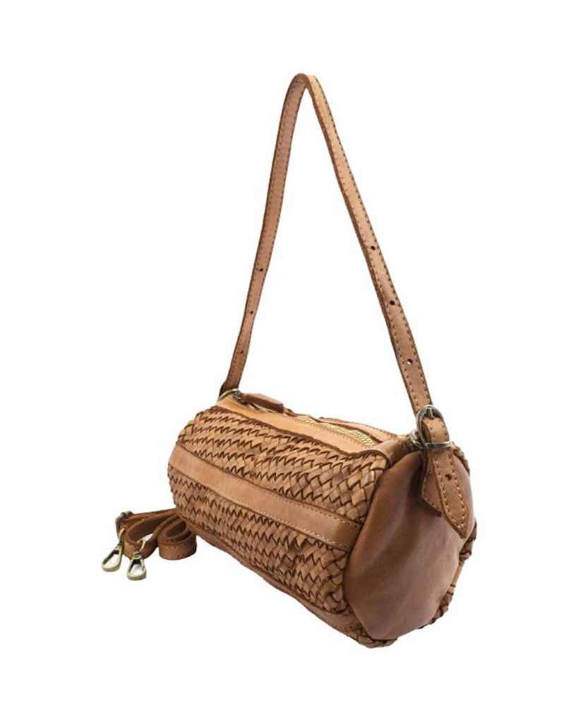 BZNA Umhängetasche Helina Bordeaux Italy Designer Clutch Ledertasche Schultertasche
