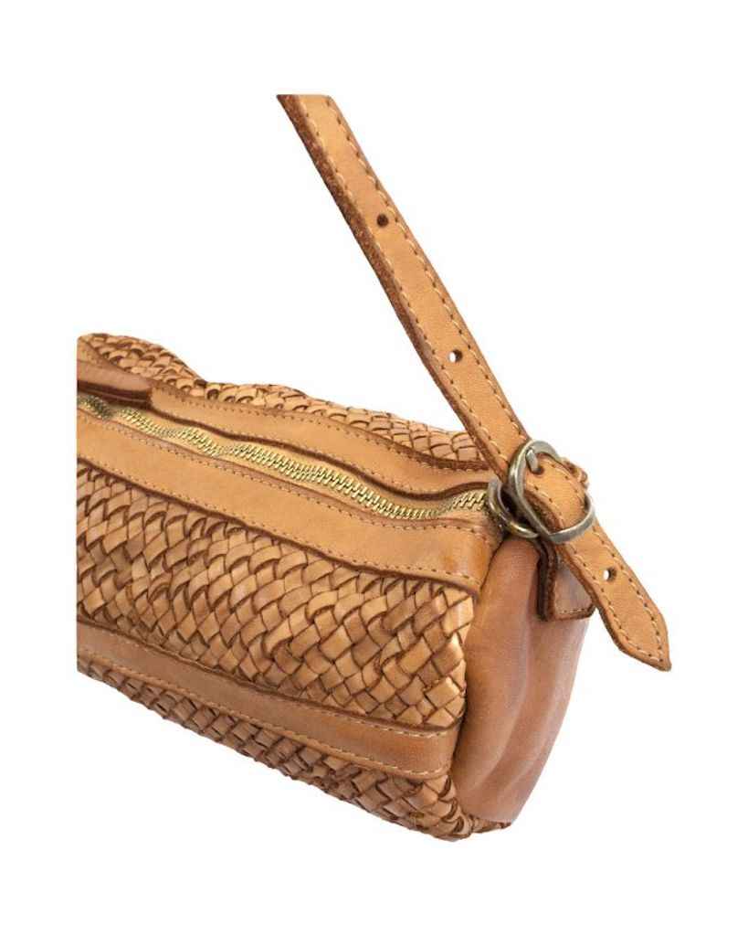 BZNA Umhängetasche Helina Bordeaux Italy Designer Clutch Ledertasche Schultertasche