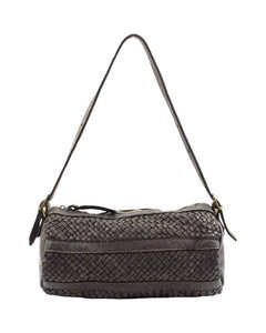 BZNA Umhängetasche Helina Braun Italy Designer Clutch Ledertasche Schultertasche - B Z N A