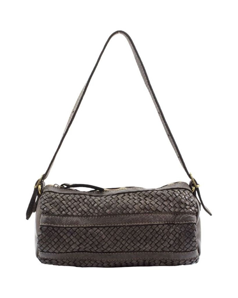BZNA Umhängetasche Helina Braun Italy Designer Clutch Ledertasche Schultertasche - B Z N A