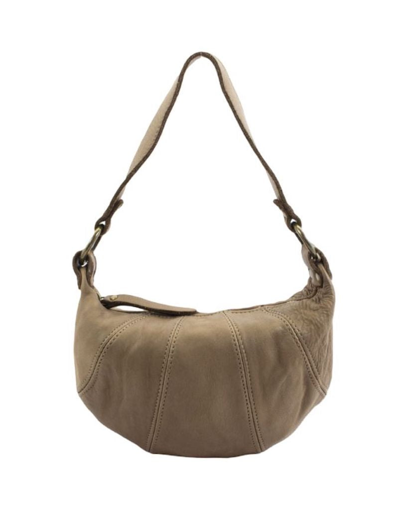 BZNA Bag Florin Taupe Italy Designer Umhängetasche Fanny Bag Schultertasche Tasche Leder Neu - B Z N A
