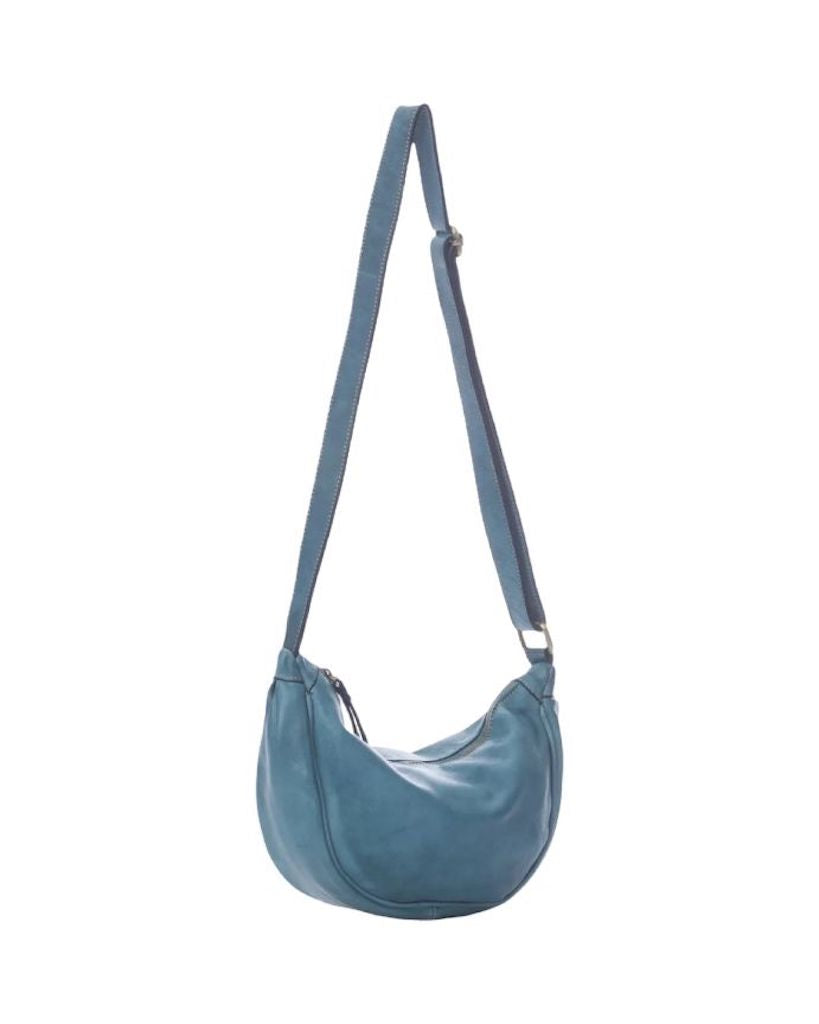 BZNA Bag Salma Petrol Italy Designer Umhängetasche Fanny Bag Schultertasche Tasche Leder Neu - B Z N A