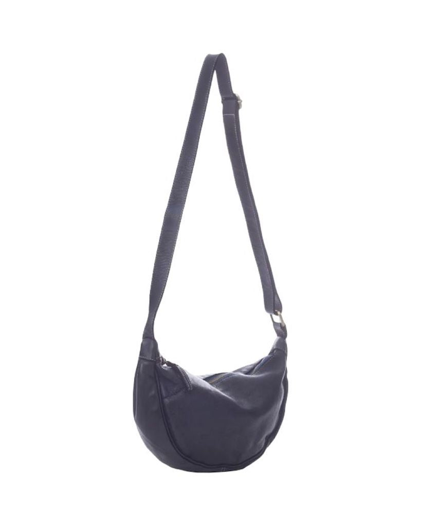 BZNA Bag Salma Blau Italy Designer Umhängetasche Fanny Bag Schultertasche Tasche Leder Neu - B Z N A
