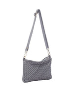Lade das Bild in den Galerie-Viewer, BZNA Bag Emma Grau Italy Designer Clutch Umhängetasche Ledertasche Schultertasche Tasche Leder Neu - B Z N A
