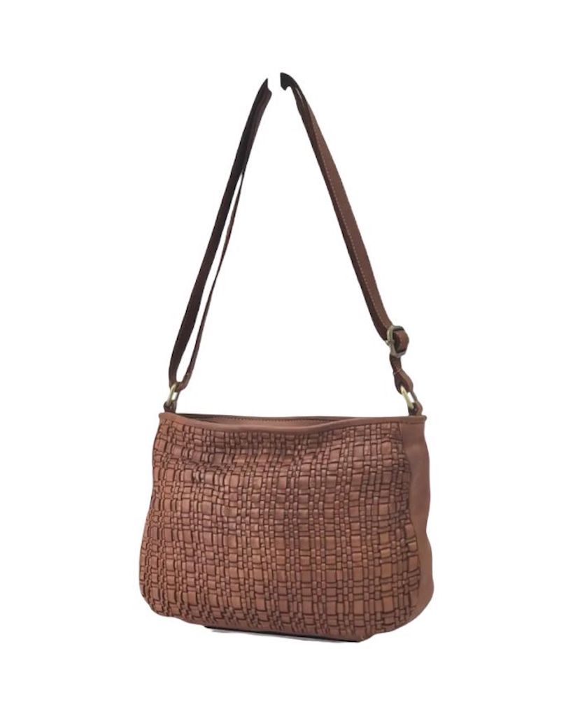 BZNA Bag Fentje Cognac Italy Designer Umhängetasche Ledertasche Schultertasche Tasche Leder - B Z N A