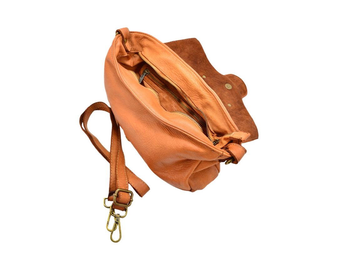 BZNA Bag Rada Salvia Grün Italy Damen Handtasche Schultertasche Tasche Leder - B Z N A