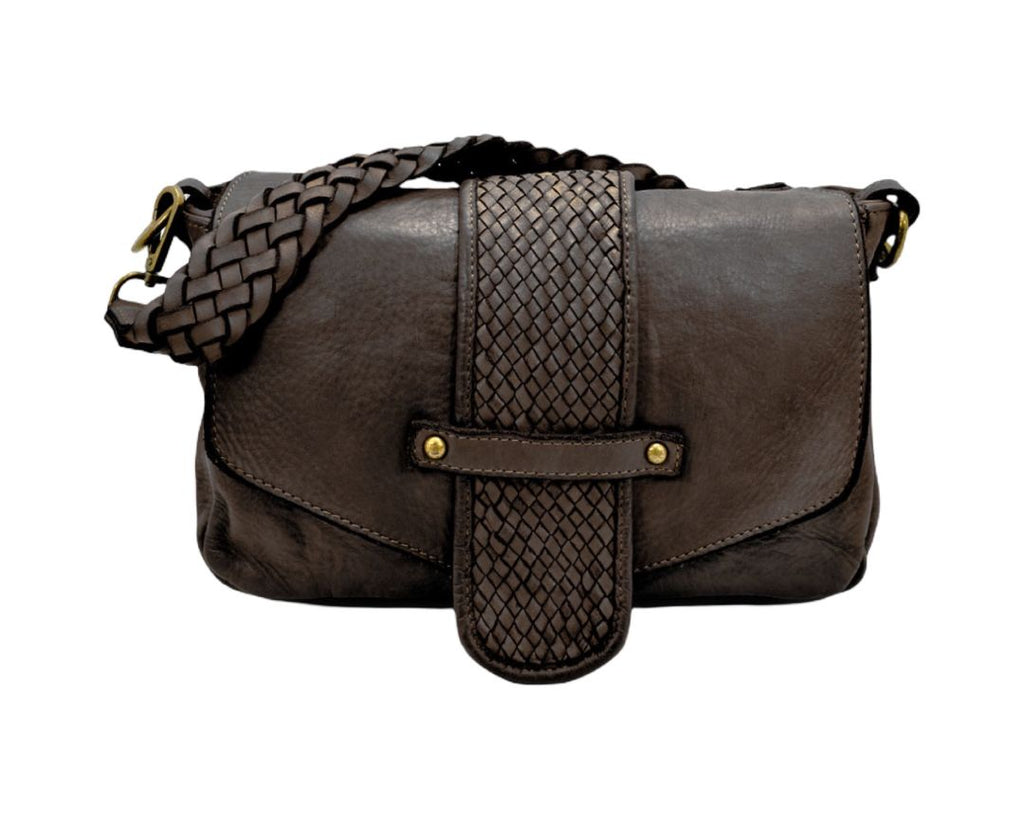 BZNA Bag Rada Braun Italy Damen Handtasche Schultertasche Tasche Leder - B Z N A