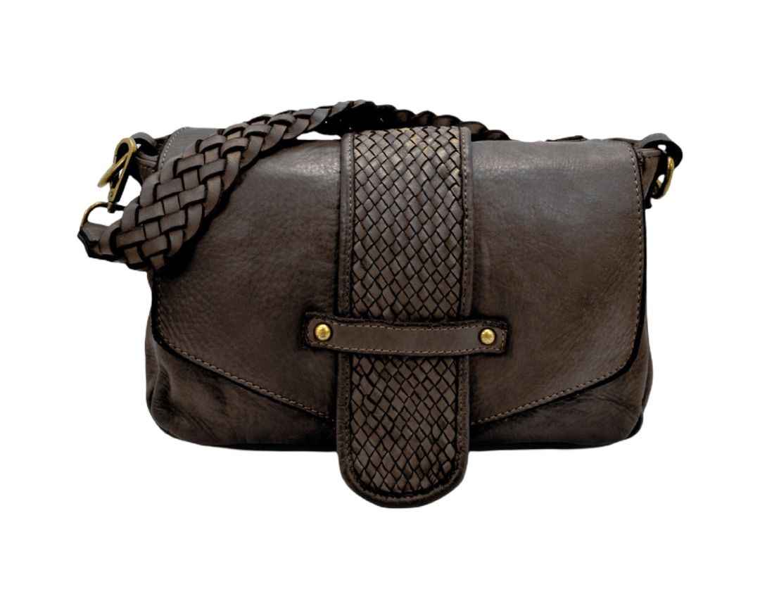 BZNA Bag Rada Braun Italy Damen Handtasche Schultertasche Tasche Leder