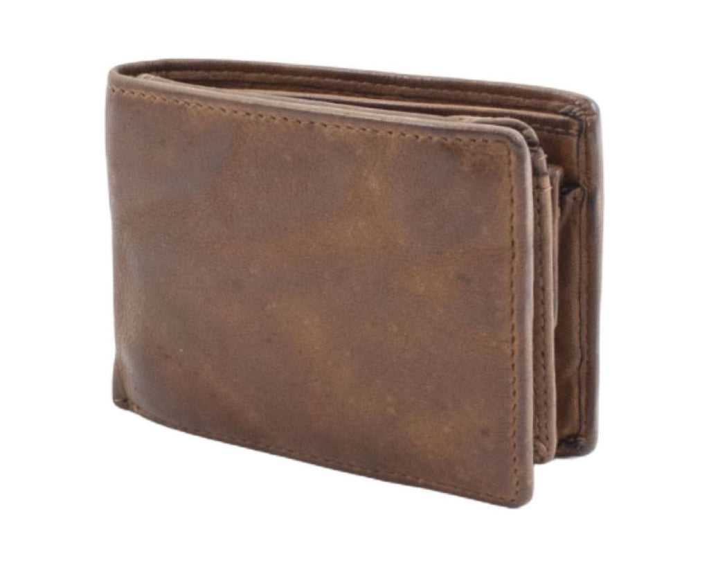 BZNA Berlin Mario Herren Geldbörse Cognac Wallet Clutch Leather Leder Portemonnaie - B Z N A