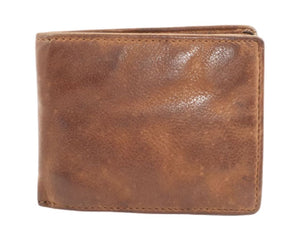BZNA Berlin Mario Herren Geldbörse Cognac Wallet Clutch Leather Leder Portemonnaie - B Z N A