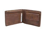 Lade das Bild in den Galerie-Viewer, BZNA Berlin Mario Herren Geldbörse Braun Wallet Clutch Leather Leder Portemonnaie - B Z N A
