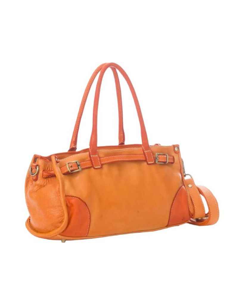 BZNA Bag Kyla Orange Italy Designer Damen Handtasche Schultertasche Tasche Leder