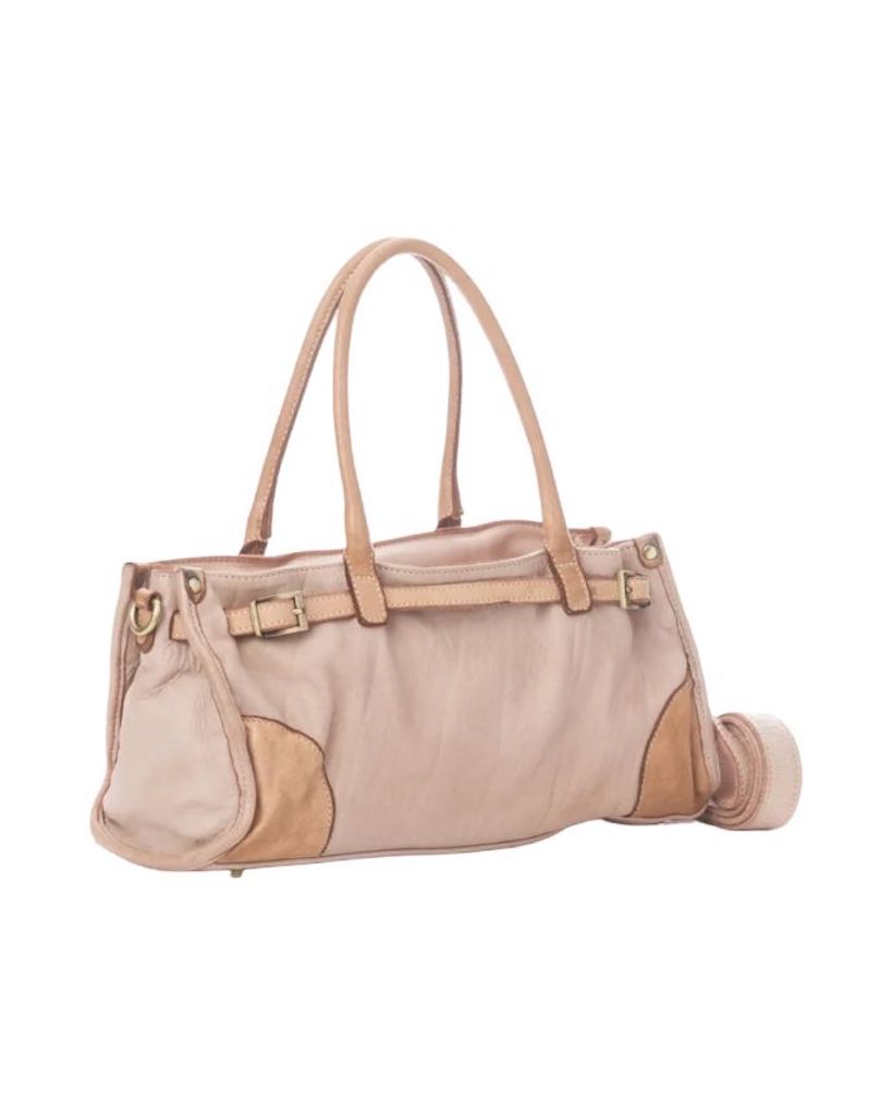 BZNA Bag Kyla Rose Italy Designer Damen Handtasche Schultertasche Tasche Leder - B Z N A