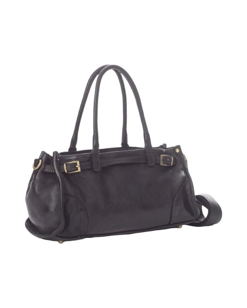 BZNA Bag Kyla Schwarz Italy Designer Damen Handtasche Schultertasche Tasche Leder - B Z N A