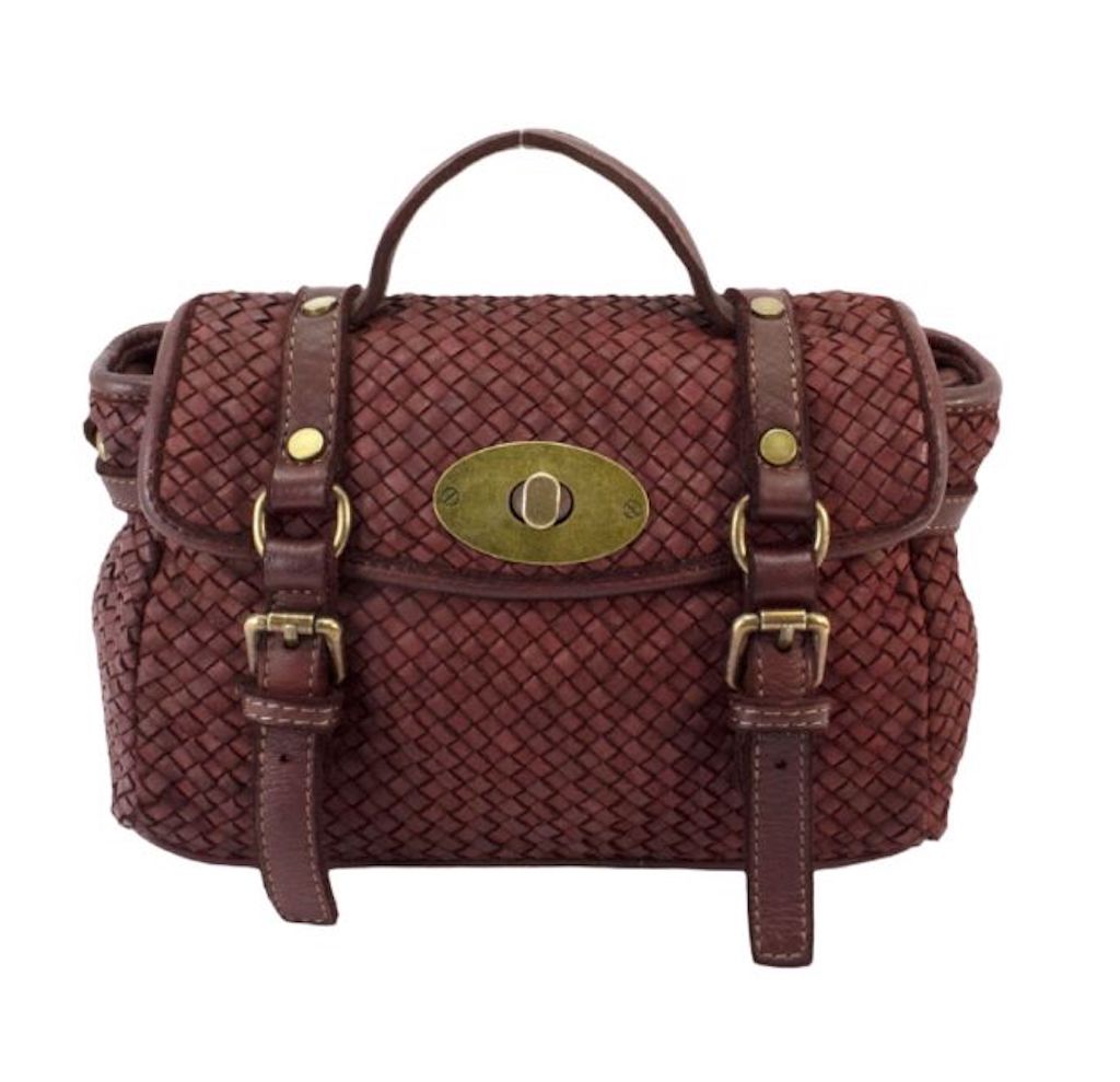 BZNA Bag Trixie Bordeaux  Italy Damen Handtasche Schultertasche Tasche Leder - B Z N A