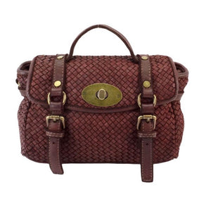 BZNA Bag Trixie Bordeaux  Italy Damen Handtasche Schultertasche Tasche Leder - B Z N A
