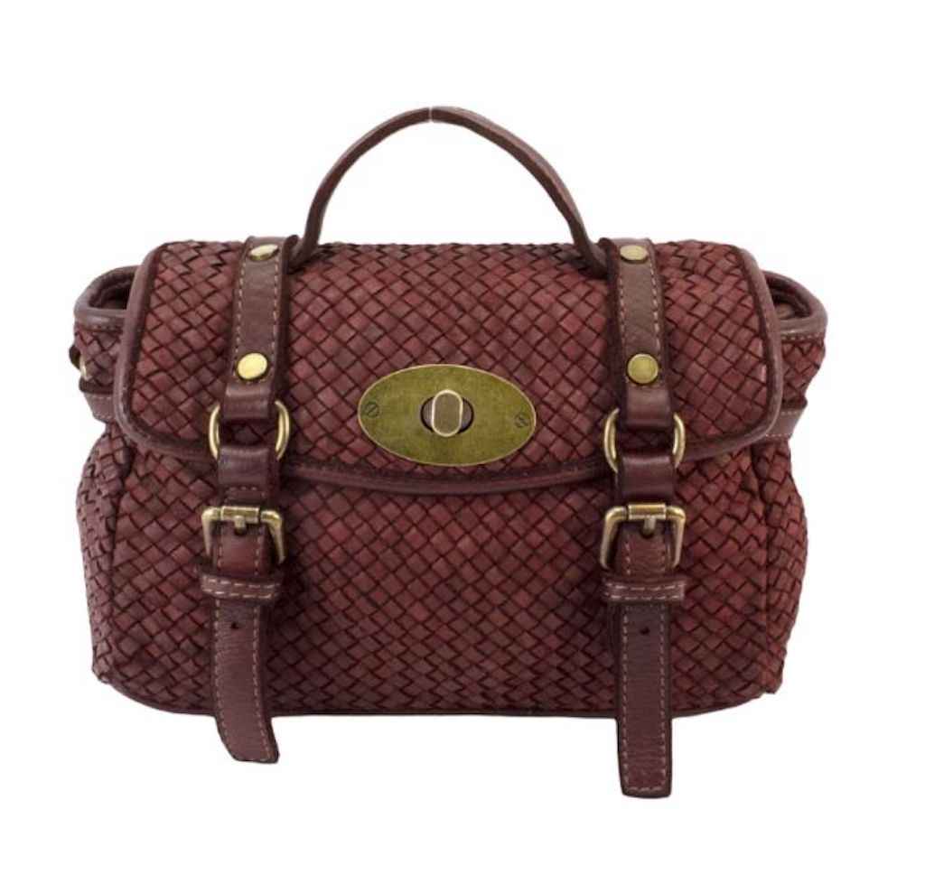 BZNA Bag Trixie Bordeaux  Italy Damen Handtasche Schultertasche Tasche Leder