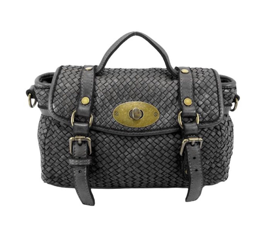 BZNA Bag Trixie Schwarz  Italy Damen Handtasche Schultertasche Tasche Leder - B Z N A