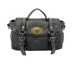 Lade das Bild in den Galerie-Viewer, BZNA Bag Trixie Schwarz  Italy Damen Handtasche Schultertasche Tasche Leder - B Z N A
