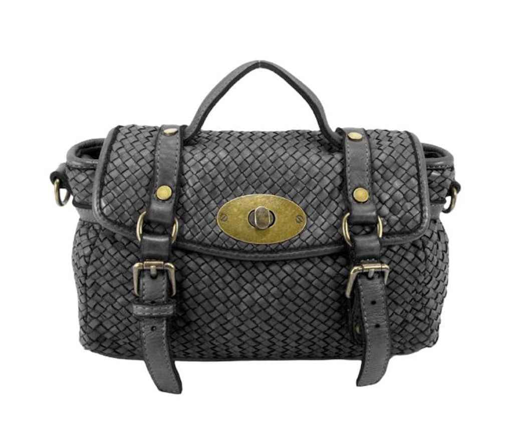 BZNA Bag Trixie Schwarz  Italy Damen Handtasche Schultertasche Tasche Leder