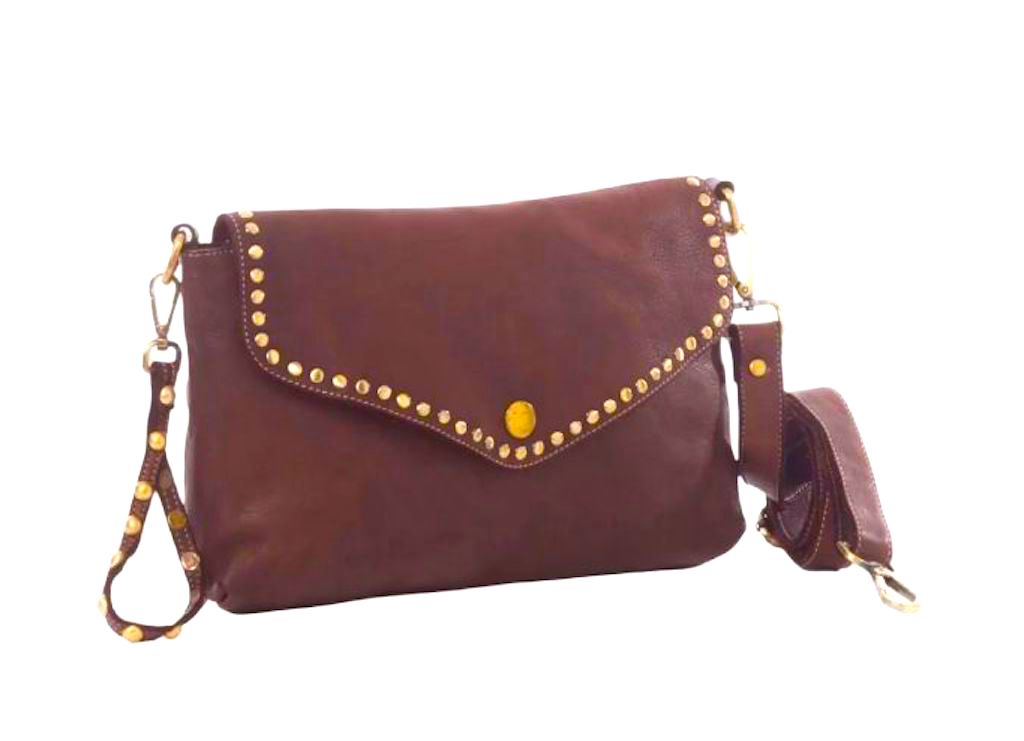 BZNA Bag Doria Bordeaux Clutch Italy Designer Damen Umhängetasche Schultertasche Neu - B Z N A