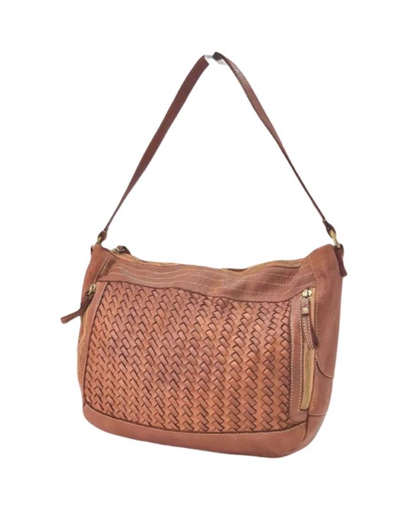 BZNA Bag Verona Cognac Italy Designer Umhängetasche Ledertasche Schultertasche Tasche Leder