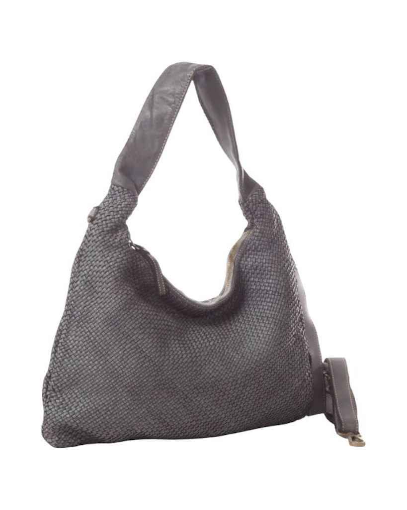 BZNA Bag Mattia Grau Italy Designer Damen Handtasche Schultertasche Tasche Leder Shopper Neu