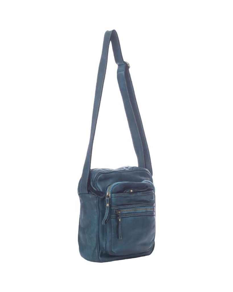 BZNA Bag Damla Petrol Italy Designer Unisex Gürteltasche Umhängetasche Fanny Bag
