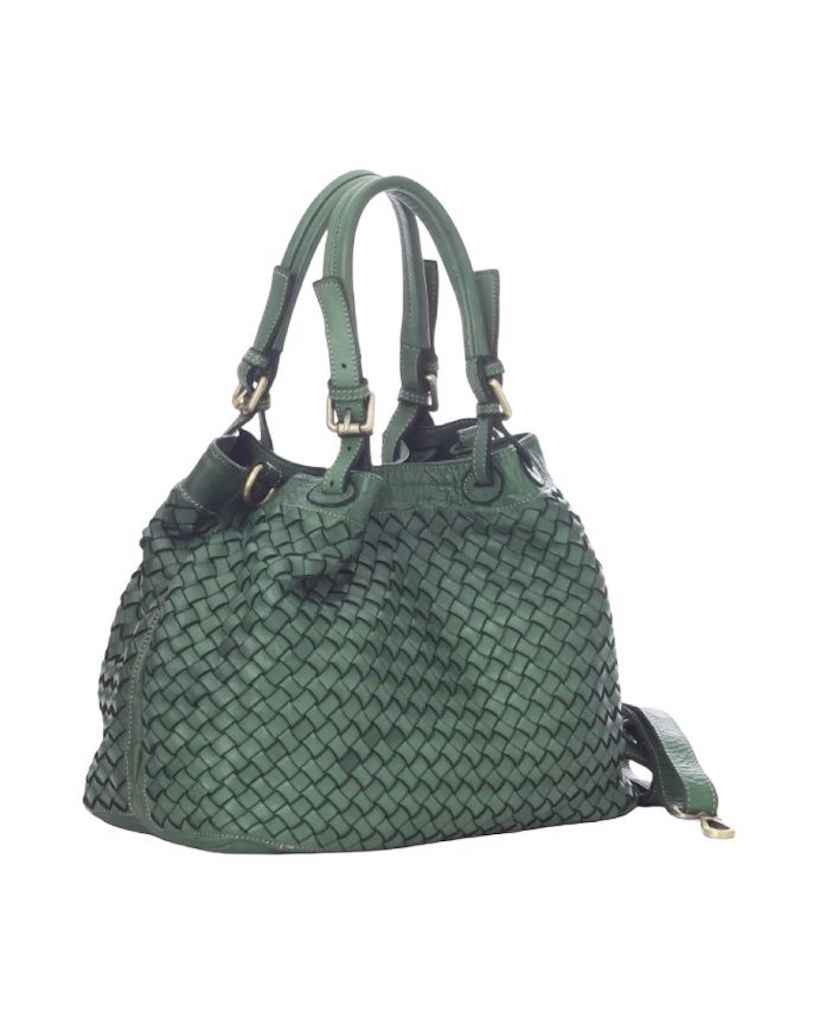 BZNA Bag Fina small Verde Forest  Grün Italy Designer Damen Handtasche Schultertasche Tasche Shopper Neu