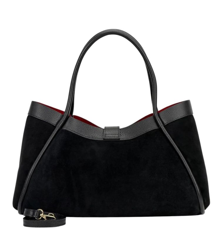 BZNA Bag Filiz Blau Wildleder Italy Damen Handtasche Schultertasche Tasche - B Z N A