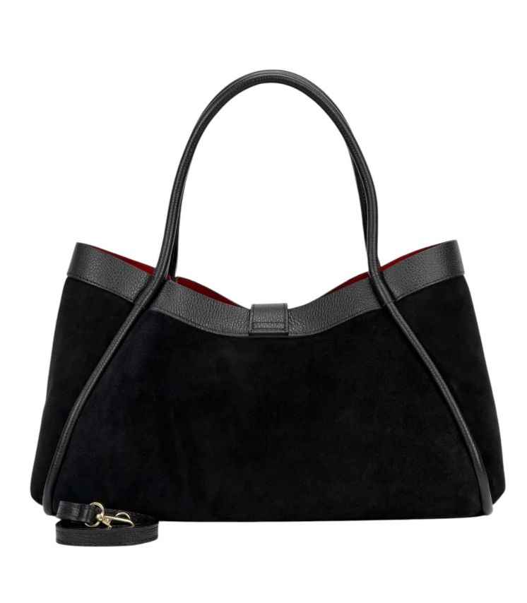 BZNA Bag Filiz Schwarz Wildleder Italy Damen Handtasche Schultertasche Tasche