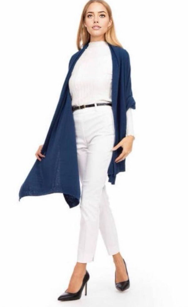 BZNA Cashmere Großer Wollschal in vielen Farben - Umhänge Schal Stola mit Kaschmir Unisex MADE IN ITALY