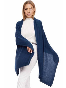 BZNA Cashmere Großer Wollschal in vielen Farben - Umhänge Schal Stola mit Kaschmir Unisex MADE IN ITALY