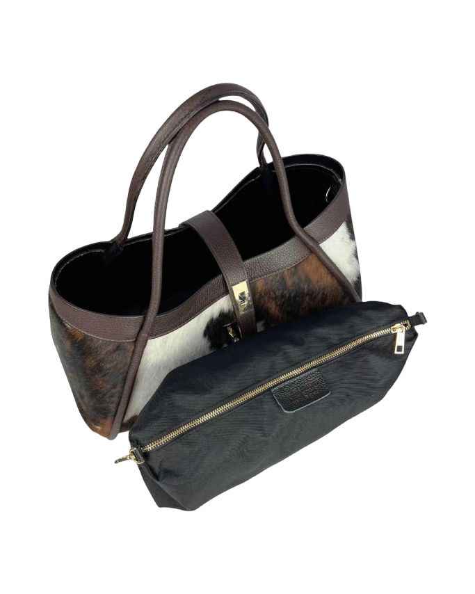 BZNA Bag Gracie Cavalino Echtfell Italy Damen Shopper Handtasche Schultertasche Tasche