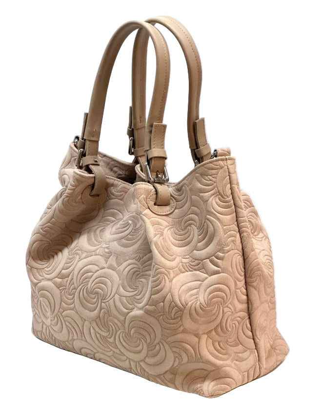 BZNA Bag Amia Cipria geprägt Leder Italy Damen Shopper Handtasche Schultertasche Tasche