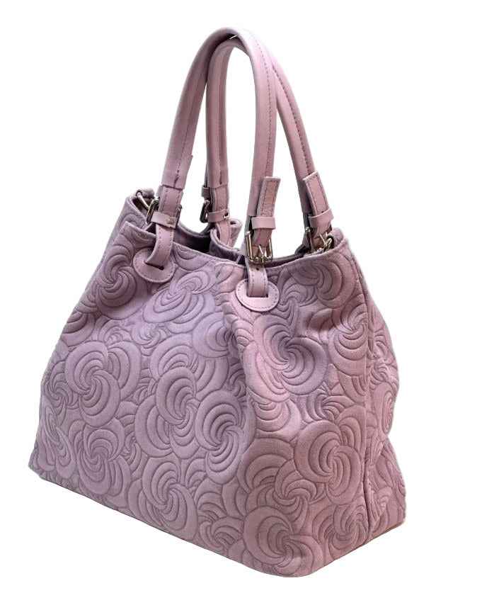 BZNA Bag Amia Lilla geprägt Leder Italy Damen Shopper Handtasche Schultertasche Tasche