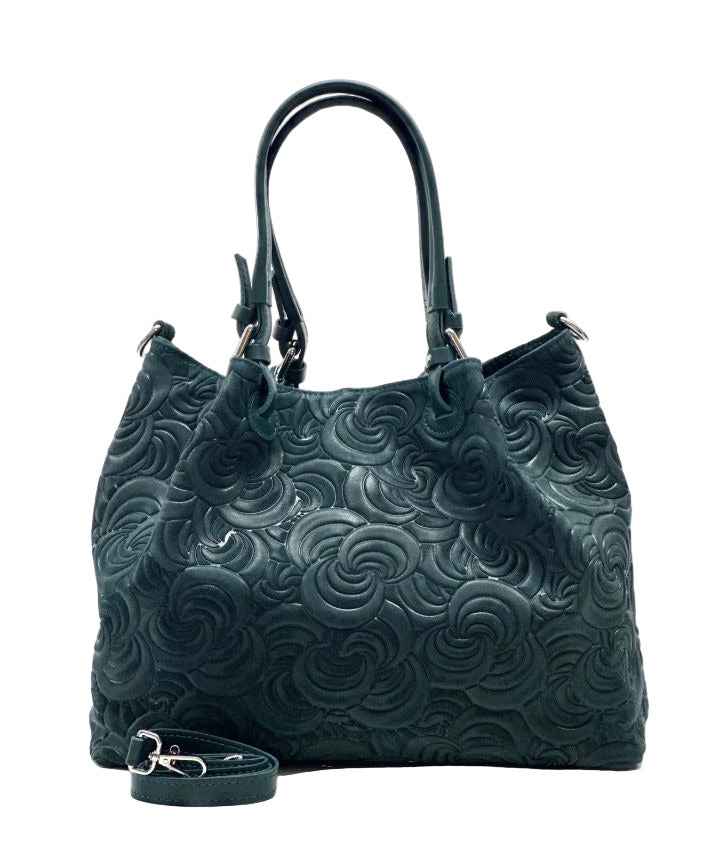 BZNA Bag Amia Ottanio geprägt Leder Italy Damen Shopper Handtasche Schultertasche Tasche