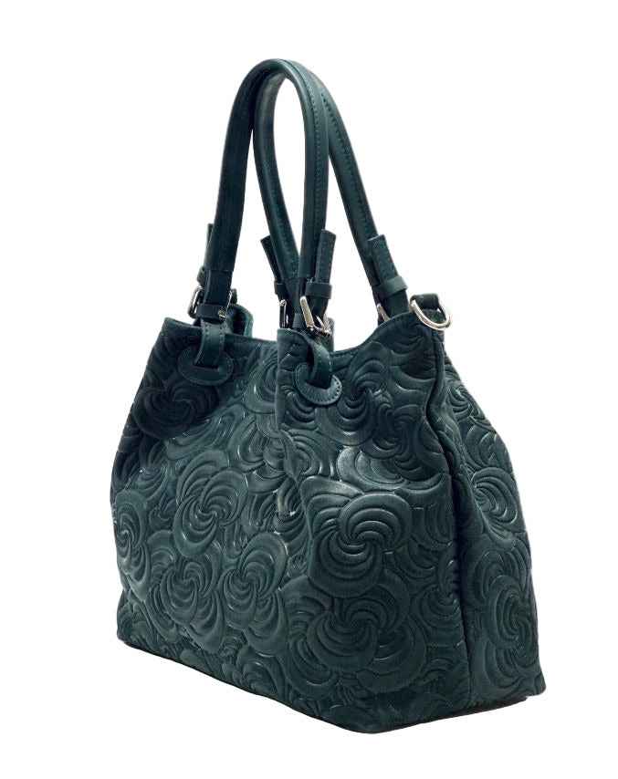 BZNA Bag Amia Ottanio geprägt Leder Italy Damen Shopper Handtasche Schultertasche Tasche