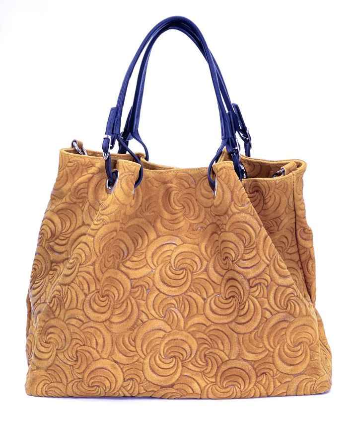 BZNA Bag Sephrina Cucio geprägt Leder Italy Damen Shopper Handtasche Schultertasche Tasche