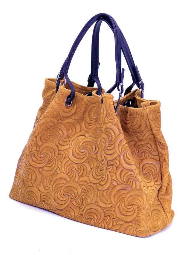 BZNA Bag Sephrina Cucio geprägt Leder Italy Damen Shopper Handtasche Schultertasche Tasche
