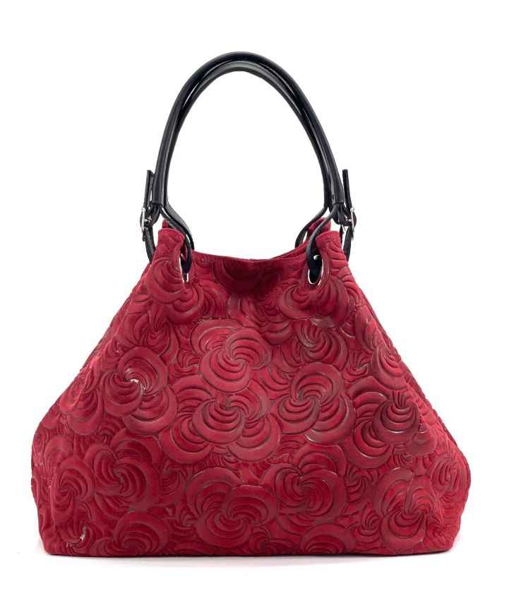 BZNA Bag Sephrina Ottanio geprägt Leder Italy Damen Shopper Handtasche Schultertasche Tasche