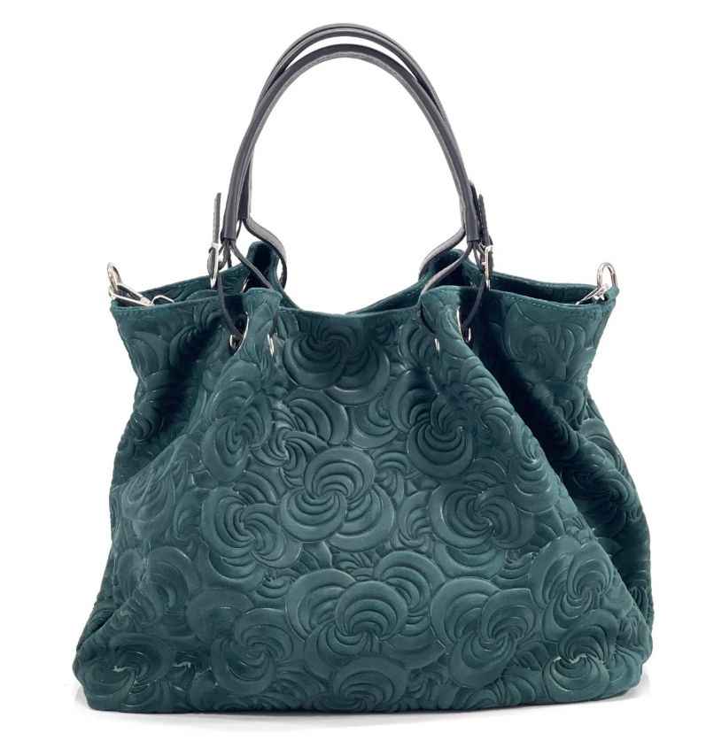 BZNA Bag Sephrina Ottanio geprägt Leder Italy Damen Shopper Handtasche Schultertasche Tasche