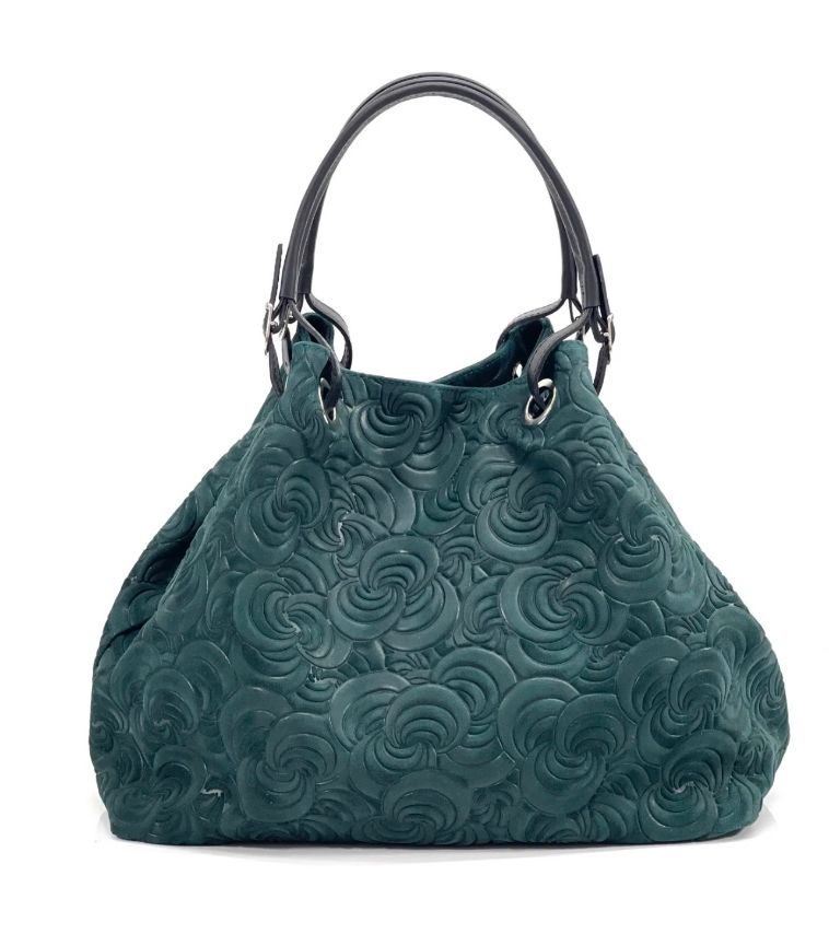 BZNA Bag Sephrina Ottanio geprägt Leder Italy Damen Shopper Handtasche Schultertasche Tasche - B Z N A